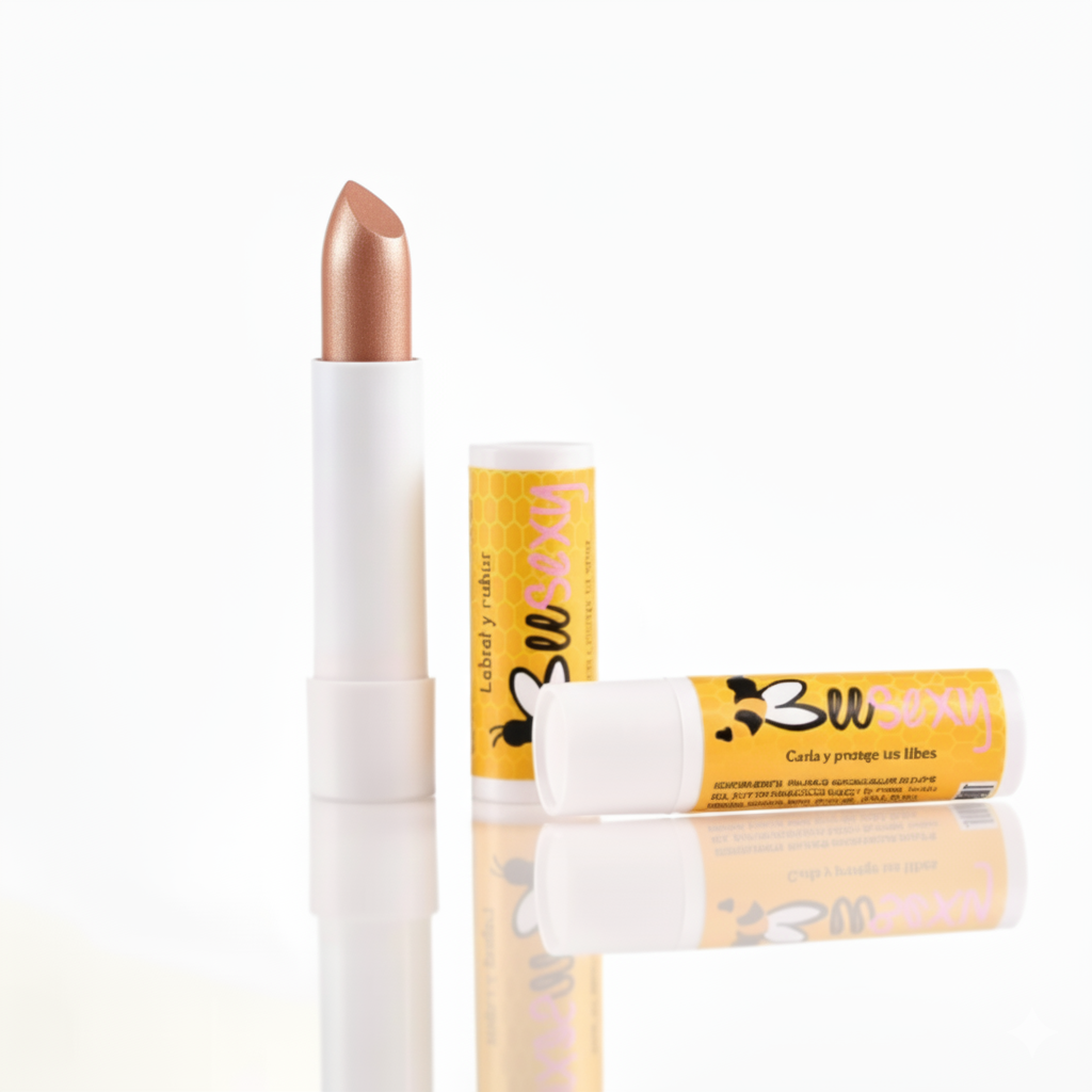 Barra De Labios Color Nude Metalizado 1 Barra De Labios Color Nude Metalizado